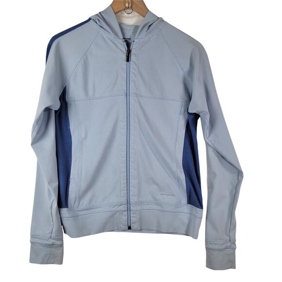 Patagonia  Womens Blue Two Tone Full Zip Jacket Size Small - Picture 1 of 10